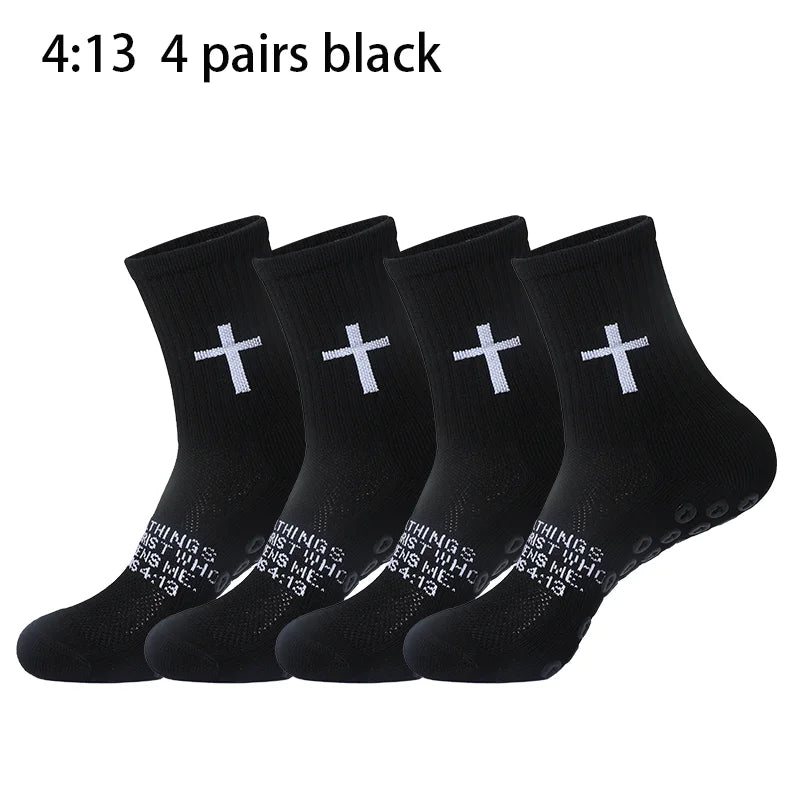 4 Pairs Christian Prayer Socks