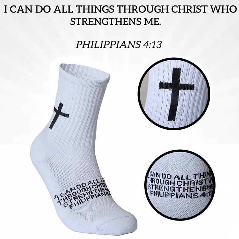 4 Pairs Christian Prayer Socks