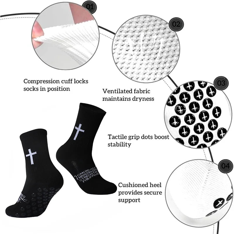 4 Pairs Christian Prayer Socks